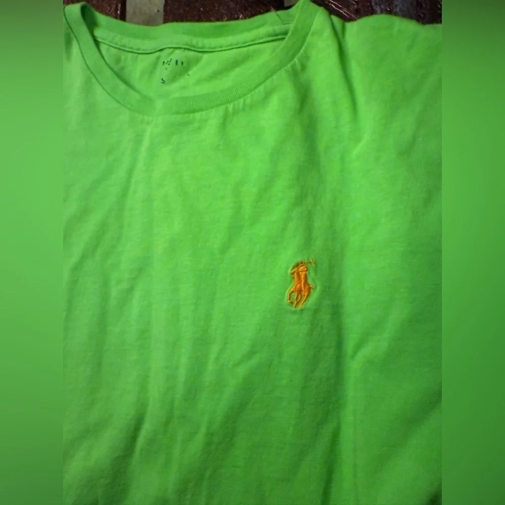 Polo by Ralph Lauren Unisex Vibrant Lime Green Short Sleeve Tee W/ Crew Neck-SM